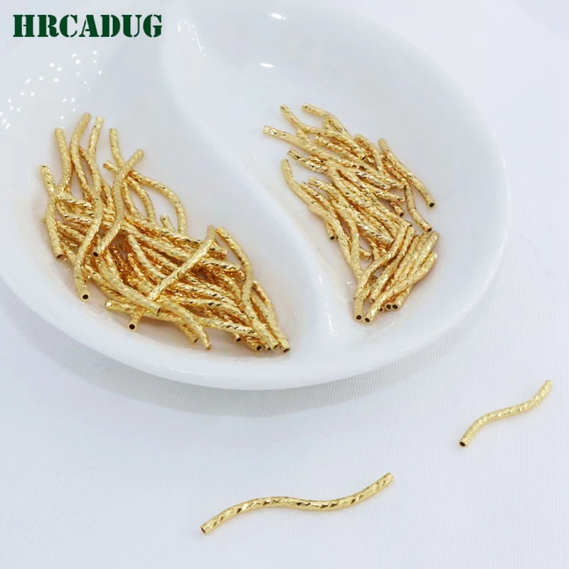 DIY Accessories S Shape Curved Tube 18K Gold Plated Brass Metal Twisted Tube Beads Connectors For Jewellery Components Findings
DIY Accessories S Shape Curved Tube 18K Gold Plated Brass Metal Twisted Tube Beads Connectors For Jewellery Components Findings