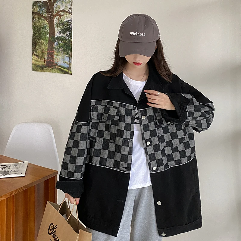 2023 Autumn New Coat For Women Bomb The Street Hong Kong Breeze Sense Of Design Splice Single Breasted Loose Free Shipping
2023 Autumn New Coat For Women Bomb The Street Hong Kong Breeze Sense Of Design Splice Single Breasted Loose Free Shipping
