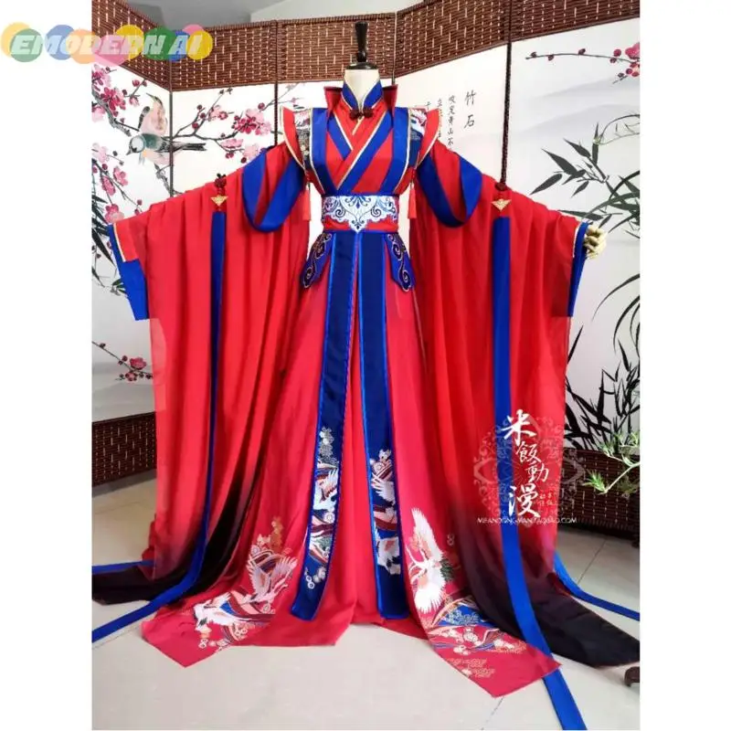 Оригинальный костюм для карнавала Tian Guan Ci Fu Hua Cheng, красное свадебное платье
Оригинальный костюм для карнавала Tian Guan Ci Fu Hua Cheng, красное свадебное платье