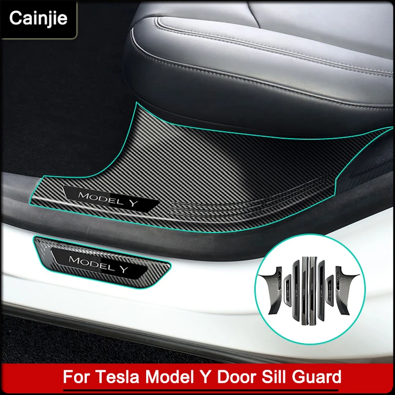 For Tesla Model Y Front Rear Door Sill Decoration Sticker Accessories Stainless steel Car Threshold Pedal Protection Strip 2022
For Tesla Model Y Front Rear Door Sill Decoration Sticker Accessories Stainless steel Car Threshold Pedal Protection Strip 2022