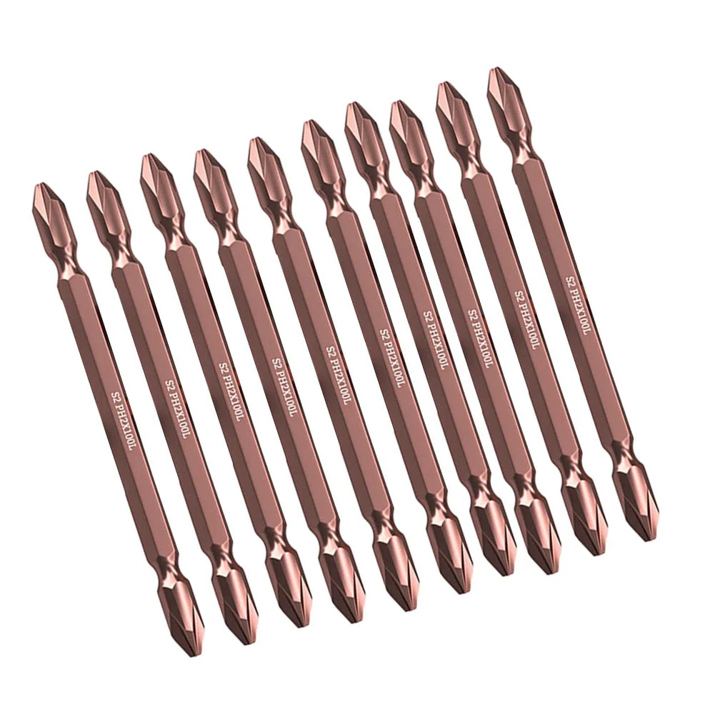 Brand New None Screwdriver Bits Electric 1/4'' Hex 100mm 10pcs 6.3mm Hex Alloy Steel Copper-colored Double Head
Brand New None Screwdriver Bits Electric 1/4'' Hex 100mm 10pcs 6.3mm Hex Alloy Steel Copper-colored Double Head