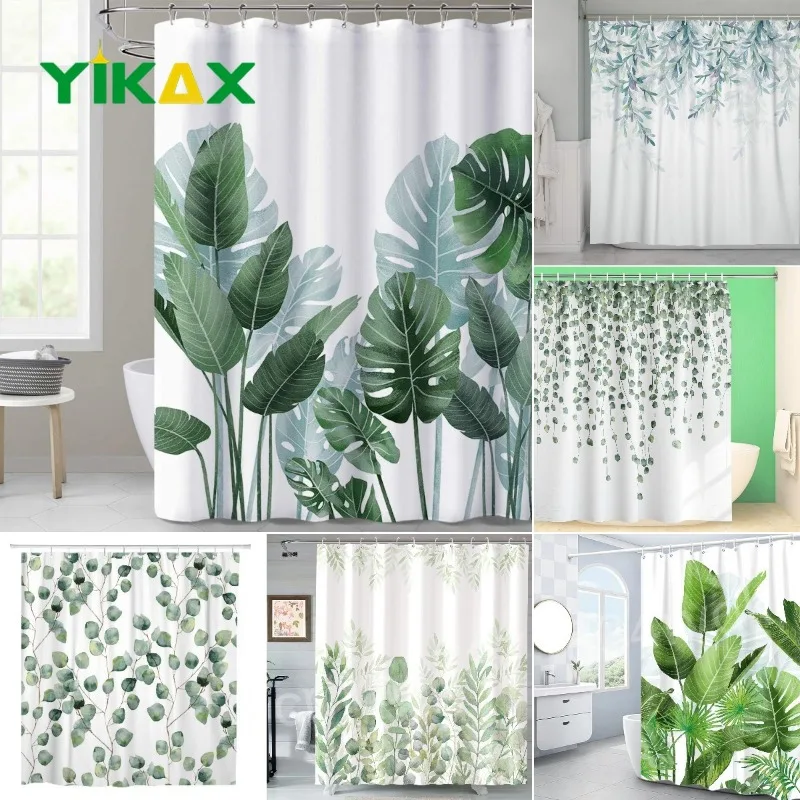 3D Printed Tropical Green Plant Shower Curtain Flower Landscape Waterproof Fabric Bath Curtain Bathroom Accessorie Decor Cortina 
3D Printed Tropical Green Plant Shower Curtain Flower Landscape Waterproof Fabric Bath Curtain Bathroom Accessorie Decor Cortina