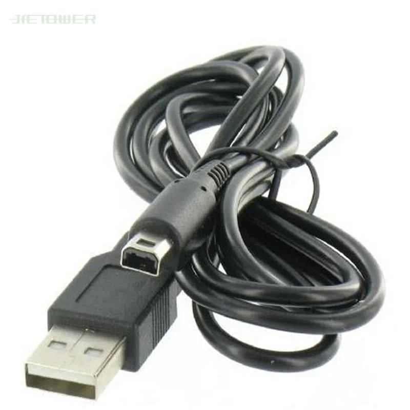 

100pcs/lot 1.2M Black For Nintendo 3DS DSi NDSI XL LL Data Sync Charge Charing USB Cable Lead Charger wholesale cheap