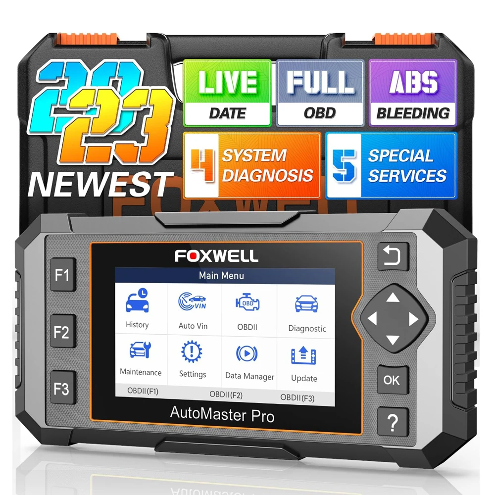 Сканер FOXWELL NT614 Elite OBD2, устройство для считывания кодов трансмиссии ABS SRS, SAS EPB Oil светильник 5 Reset OBD2
Сканер FOXWELL NT614 Elite OBD2, устройство для считывания кодов трансмиссии ABS SRS, SAS EPB Oil светильник 5 Reset OBD2
