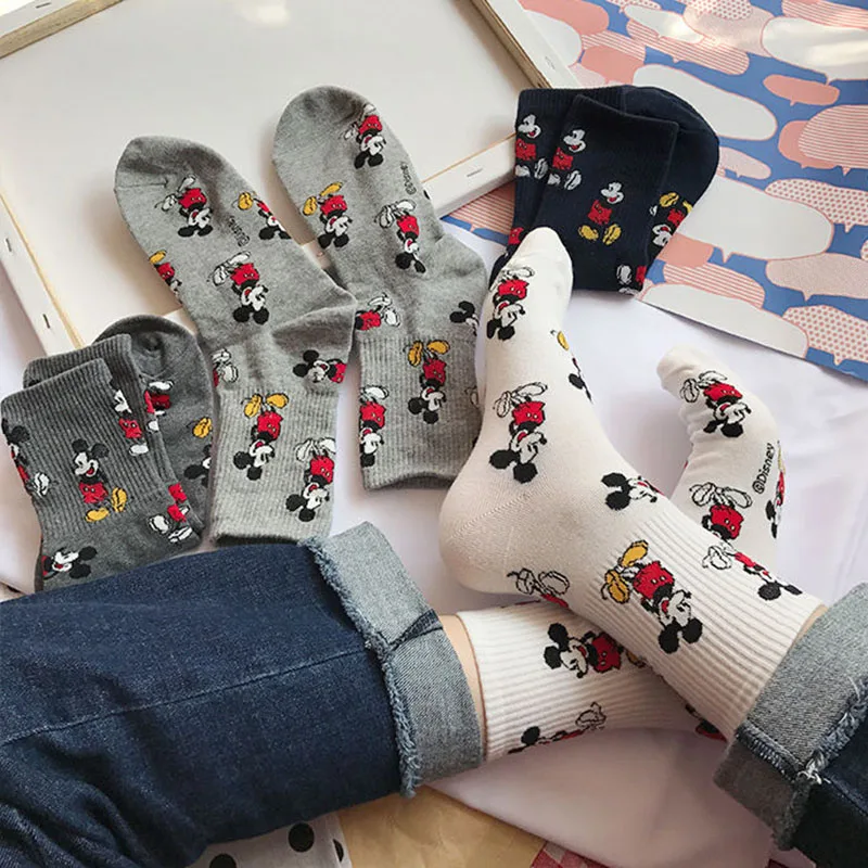 Носки Miniso с Микки Маусом, удобные хлопковые носки в Корейском стиле для студенческого общежития, универсальное семейное оформление, милый подарок для девушки
Носки Miniso с Микки Маусом, удобные хлопковые носки в Корейском стиле для студенческого общежития, универсальное семейное оформление, милый подарок для девушки