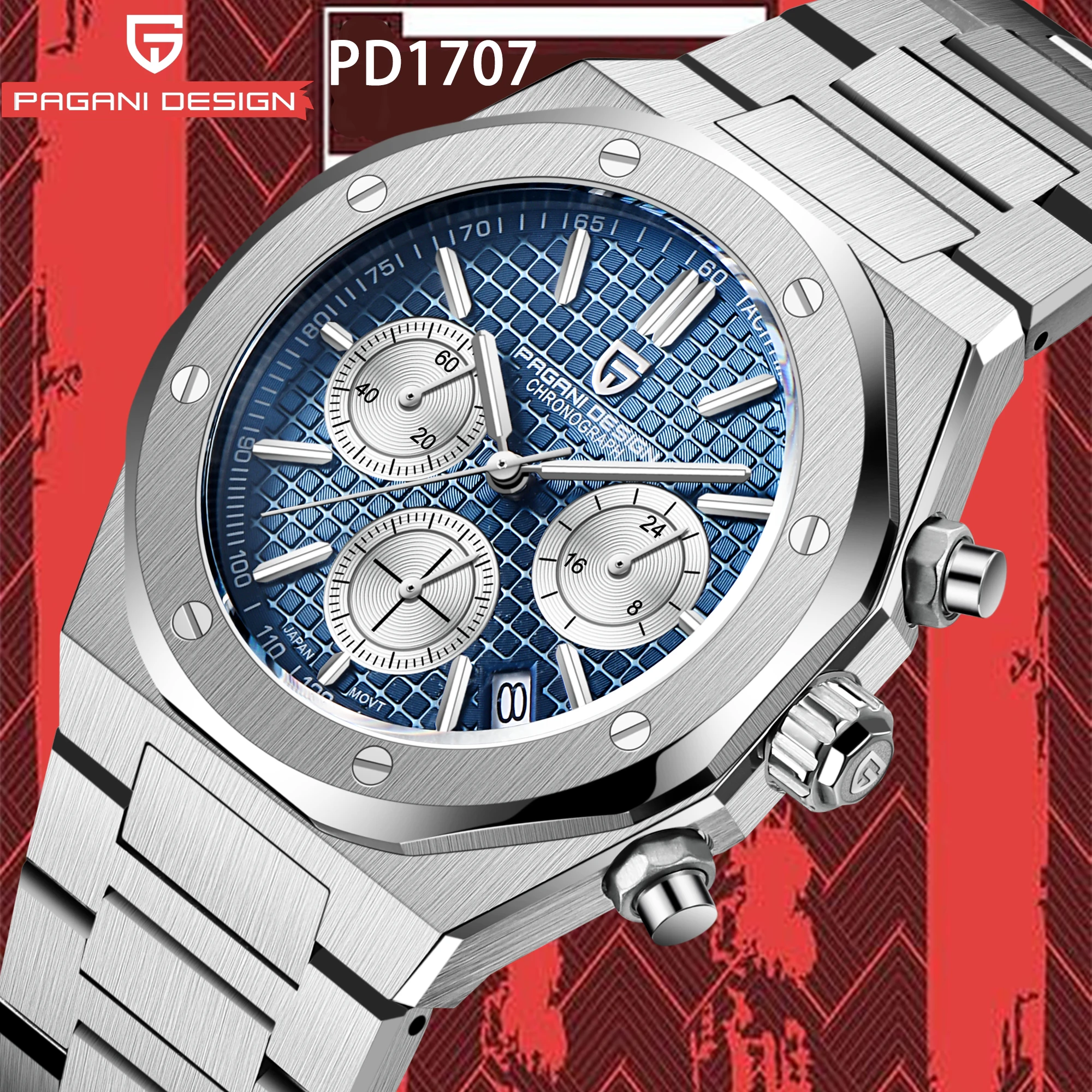 2022 40MM PAGANI Design Luxury Men's Quartz Watch Sapphire V2 200m Waterproof pilot Sports Watches Chronograph Relogio Masculino
2022 40MM PAGANI Design Luxury Men's Quartz Watch Sapphire V2 200m Waterproof pilot Sports Watches Chronograph Relogio Masculino