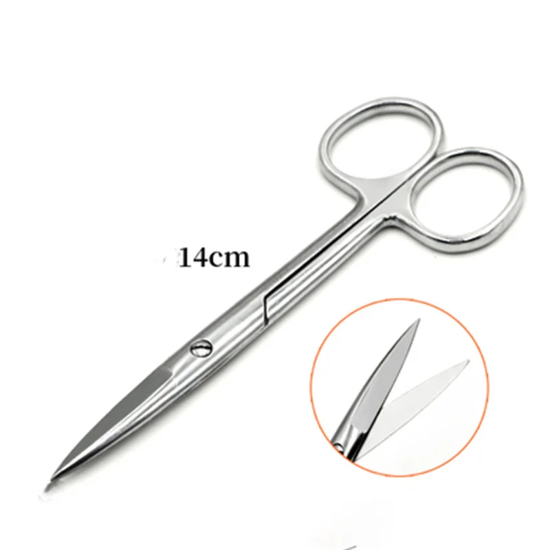 Stainless Steel Surgical Dressing 14Cm Scissors Straight Head Round Blunt Head Scissors Cosmetic Plastic Instrument
Stainless Steel Surgical Dressing 14Cm Scissors Straight Head Round Blunt Head Scissors Cosmetic Plastic Instrument