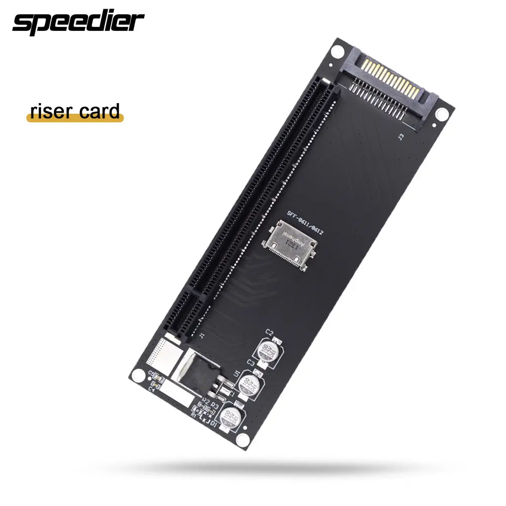 SFF-8611 Oculink к PCIe 4,0 X16 слот-адаптер PCI-e 4,0 Расширенная карта для 1394 сетевой звуковой графической карты, SFF-8611 8612 NVMe
SFF-8611 Oculink к PCIe 4,0 X16 слот-адаптер PCI-e 4,0 Расширенная карта для 1394 сетевой звуковой графической карты, SFF-8611 8612 NVMe