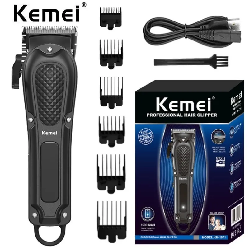 Kemei professional electric clipper KM-1071 automatic grinding oil head clipper USB electric clipper hair salon home hair clippe
Kemei professional electric clipper KM-1071 automatic grinding oil head clipper USB electric clipper hair salon home hair clippe