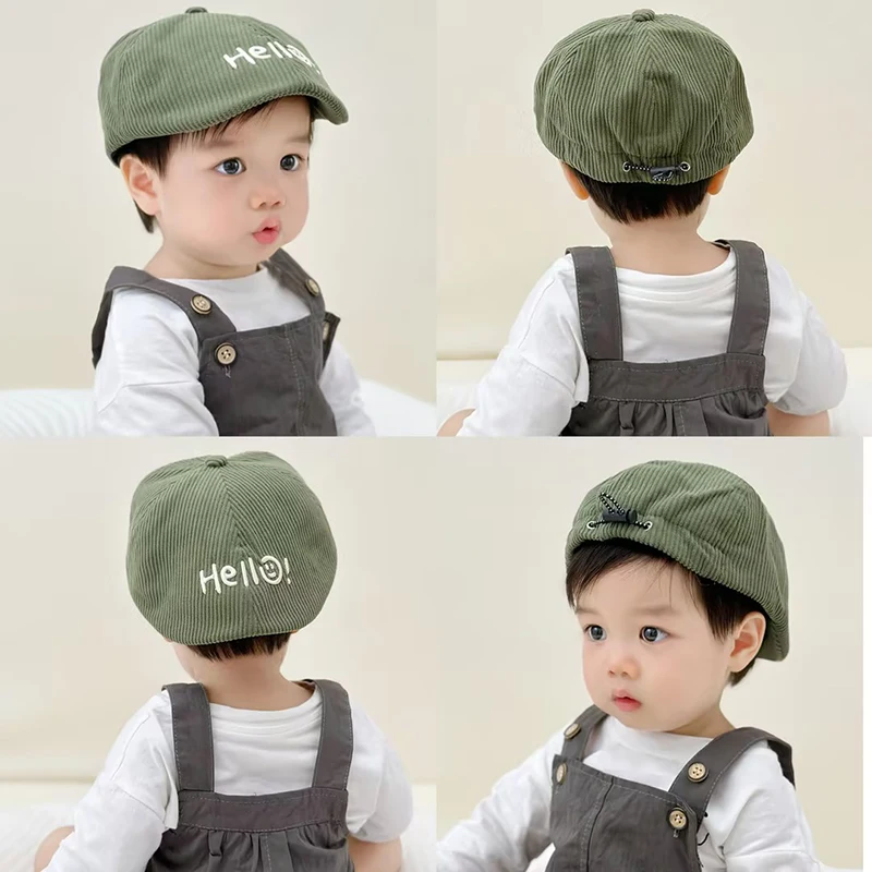 Spring Kids Hats Solid Letter Embroidered Beret Baby Toddler Child Fashion Versatile Flat Bonnet Retro Outdoor Elastic Caps 1-4Y
Spring Kids Hats Solid Letter Embroidered Beret Baby Toddler Child Fashion Versatile Flat Bonnet Retro Outdoor Elastic Caps 1-4Y
