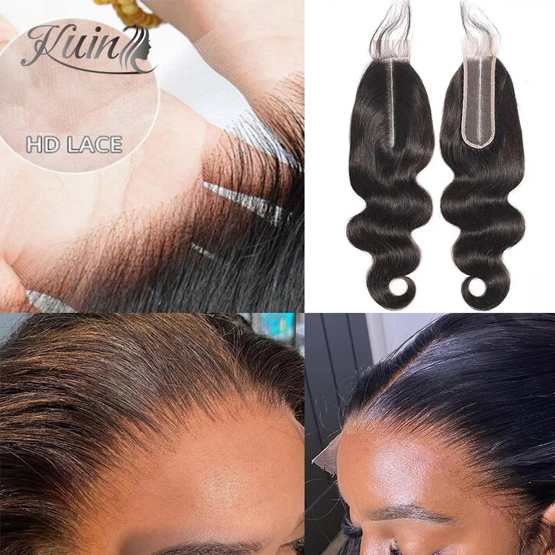 

Body Wave Virgin Human Hair 2x6 4x4 5x5 6x6 Real HD Lace Closure Invisible Melt Skin 13x6 13x4 Full Frontal Indian Human Hair