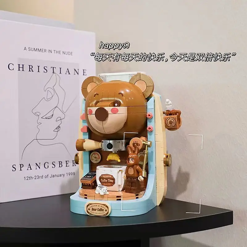 Little Bear Coffee Machine Small Particle Assembly Building Blocks Office Desktop Small Decorative Toys Gifts to Children
Little Bear Coffee Machine Small Particle Assembly Building Blocks Office Desktop Small Decorative Toys Gifts to Children