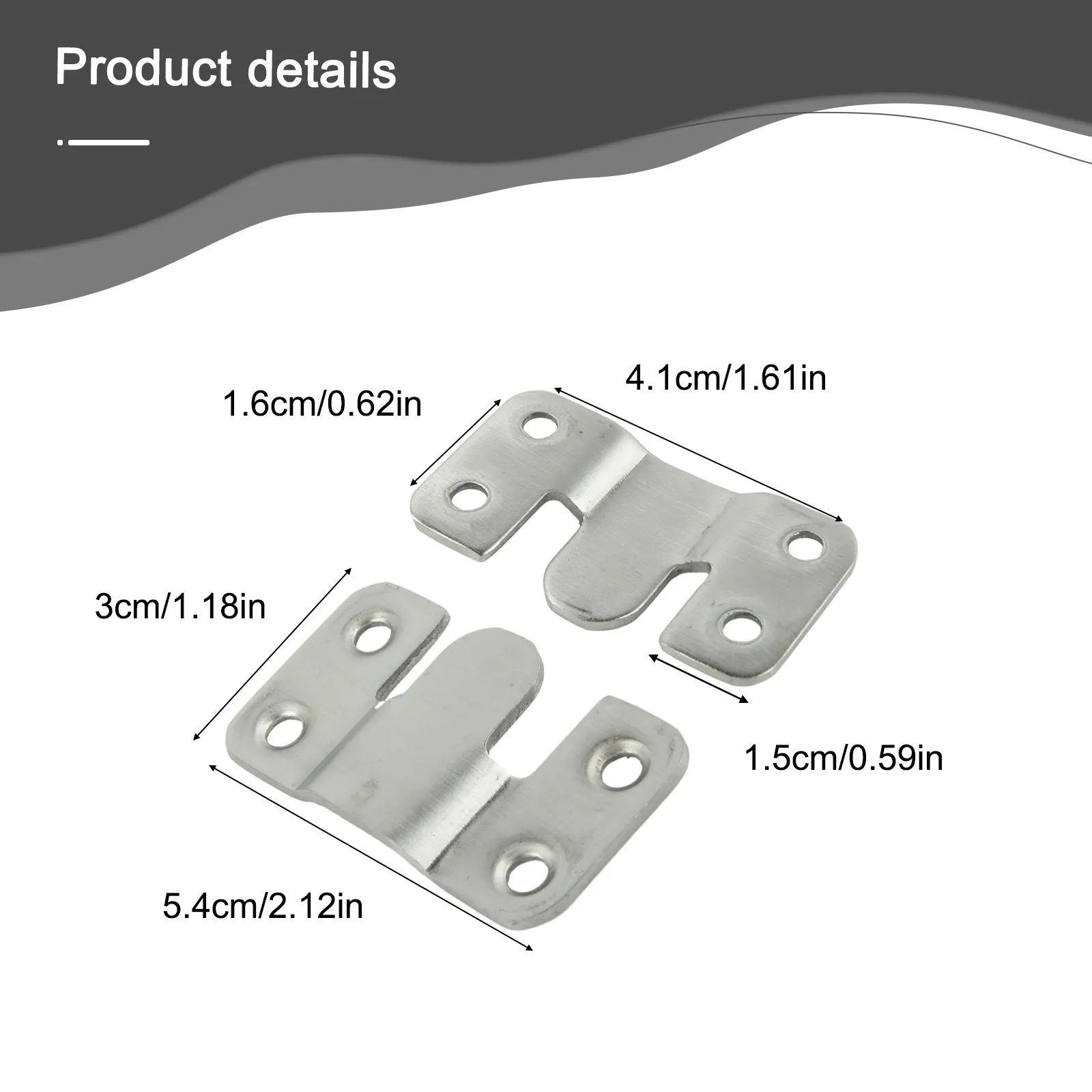 10PCS Stainless Steel Hooks Hanging Buckle Flush Mount Bracket Furniture Connector Wall Picture Frame Hook Furniture Hardware
10PCS Stainless Steel Hooks Hanging Buckle Flush Mount Bracket Furniture Connector Wall Picture Frame Hook Furniture Hardware