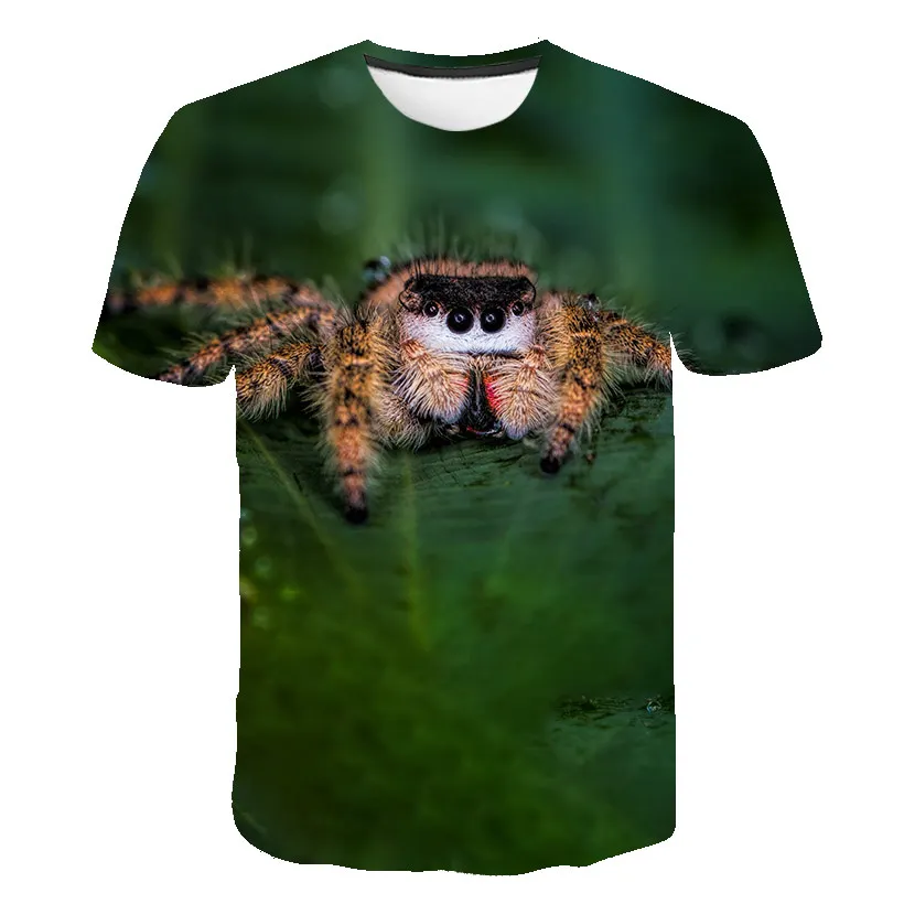 

Мужская футболка с различным рисунком паука, индивидуальная крутая Дизайнерская футболка с графическим рисунком и коротким рукавом, летняя повседневная футболка с принтом, новое поступление