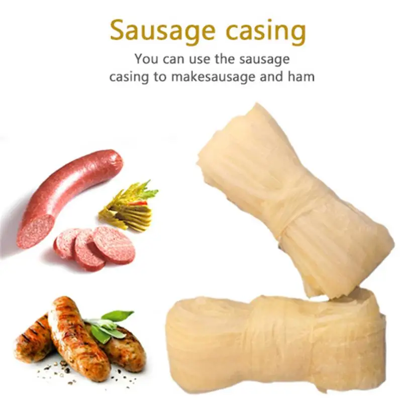 22m Natural Collagen Sausage Casings Skins Sheep Sausage Casing Meat Processing DIY Meat Making Tools Diameter Cooking Tool Sets
22m Natural Collagen Sausage Casings Skins Sheep Sausage Casing Meat Processing DIY Meat Making Tools Diameter Cooking Tool Sets