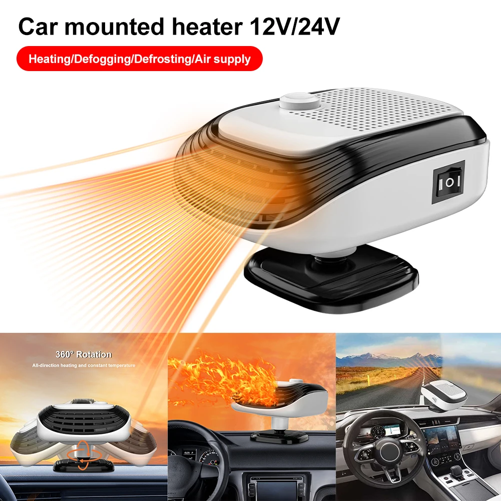 2 in 1 Universal Car Defroster Heater 12V/24V Adjustable Car Cooling and Heating Fan Window Defroster for Truck SUV Defroster
2 in 1 Universal Car Defroster Heater 12V/24V Adjustable Car Cooling and Heating Fan Window Defroster for Truck SUV Defroster