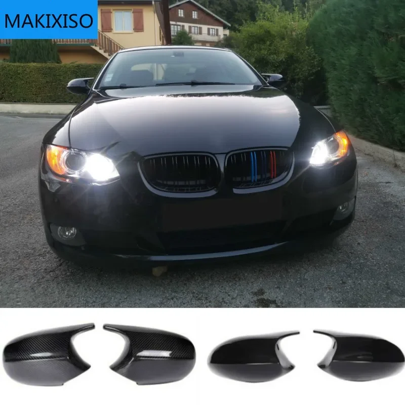 

Rearview Mirror Covers for Bmw 1 3 Series E81 E82 E87 E88 E90 E91 E92 116i 118i 120i 320i 328i 330i Carbon Fiber Gloss Black