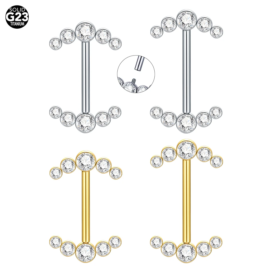 Штанга для сосков из титана G23, пирсинг с внутренней резьбой с фианитом, пикантное Ювелирное Украшение для сосков, 12/14/16 мм, 16 г, 1 шт.
Штанга для сосков из титана G23, пирсинг с внутренней резьбой с фианитом, пикантное Ювелирное Украшение для сосков, 12/14/16 мм, 16 г, 1 шт.