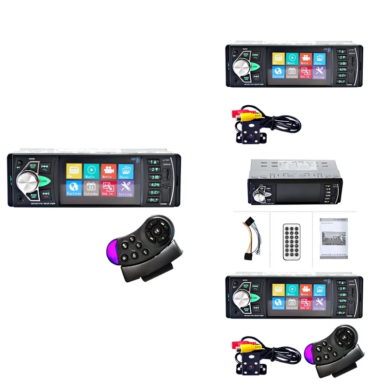 Автомобильный HD 4,1 дюймовый Bluetooth MP5 плеер, экран заднего вида
Автомобильный HD 4,1 дюймовый Bluetooth MP5 плеер, экран заднего вида