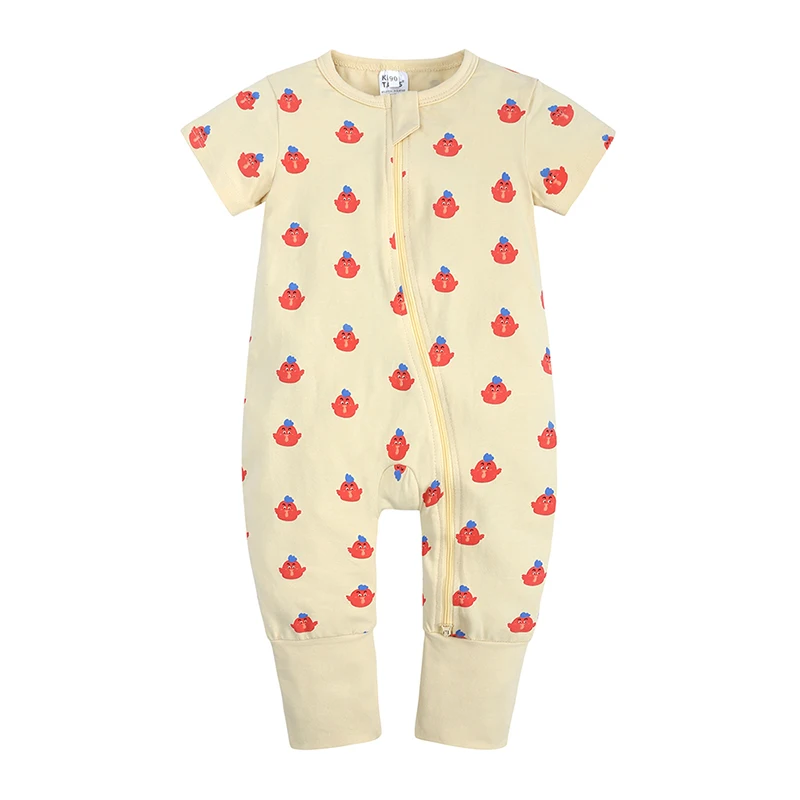 Essentials Kids Tales Summer Toddler Boy Clothes Baby Girls Sleepsuit Zipper Rompers Cotton O-neck Short Sleeve Bodysuit 3-24M 8 Sc83a93ca663e4cdca6782d825b92d66cb