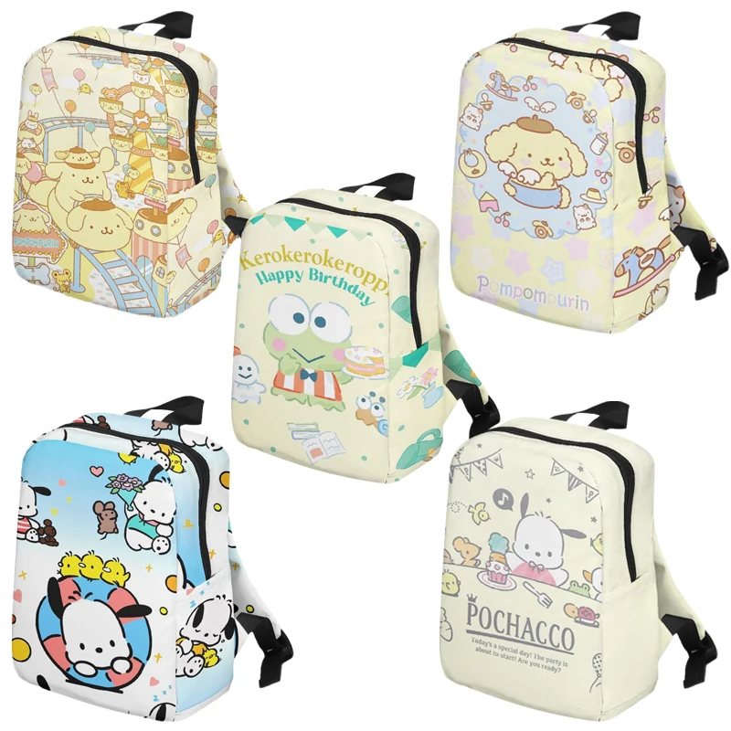 Cartoon Anime Sanrios Purin Dog Pochacco Keroppi Large Capacity Canvas Backpack Kawaii Cute Teenagers Schoolbag Student Book Bag
Cartoon Anime Sanrios Purin Dog Pochacco Keroppi Large Capacity Canvas Backpack Kawaii Cute Teenagers Schoolbag Student Book Bag
