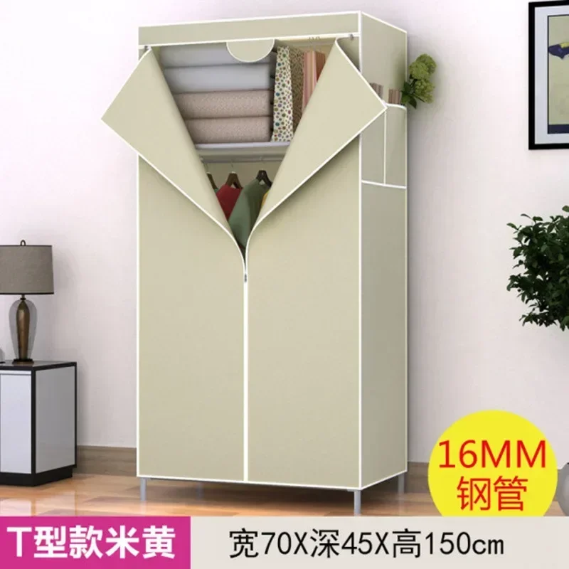 

SH Aoliviya Official New Simple Wardrobe Fabric Home Cloth Wardrobe Rental Wardrobe Steel Tube Assembly Dormitory Hanger Clothes