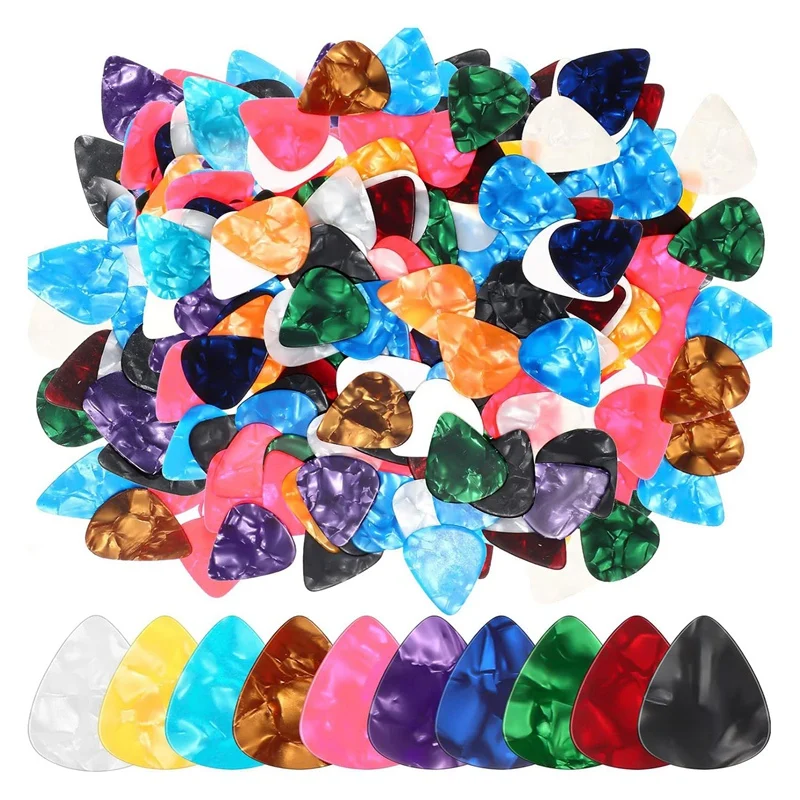 

600 Pcs Guitar Picks Celluloid Guitar Pick Plectrums Guitar Picks For Acoustic Guitar Includes 0.46Mm, 0.71Mm, 0.96Mm Well-Made