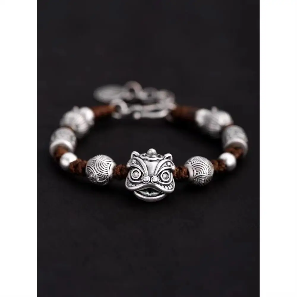 Lion Awakening Bracelet Men's and Women's Vintage National Style Treasure Hunting Bracelet
Lion Awakening Bracelet Men's and Women's Vintage National Style Treasure Hunting Bracelet