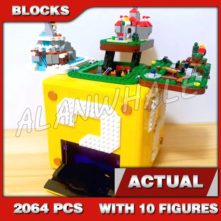 2064pcs Super Plumber Games 64 Question Mark Block Peach’s Castle Battlefield Mountain 60144 Building Set Compatible With Model
2064pcs Super Plumber Games 64 Question Mark Block Peach’s Castle Battlefield Mountain 60144 Building Set Compatible With Model