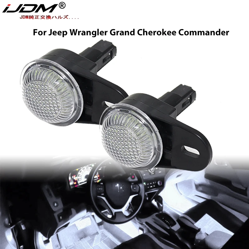 

iJDM For Jeep Wrangler Grand Cherokee Commander Liberty For Dodge Ram 1500 2500 3500 Interior Courtesy Footwell Lights Lamps