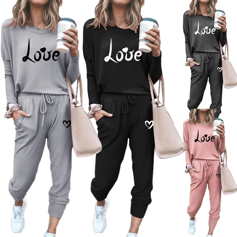 New Women's Fashion Casual Printing Long sleeved Sweater Set Women's Sportswear Top Long Pants Jogging Set
New Women's Fashion Casual Printing Long sleeved Sweater Set Women's Sportswear Top Long Pants Jogging Set