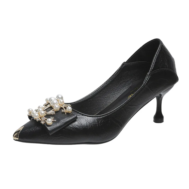 2023 Spring and Autumn New Soft Leather Comfortable Work Women's Single Shoes Temperament Pointy High Heels Versatile Slim Heels
2023 Spring and Autumn New Soft Leather Comfortable Work Women's Single Shoes Temperament Pointy High Heels Versatile Slim Heels