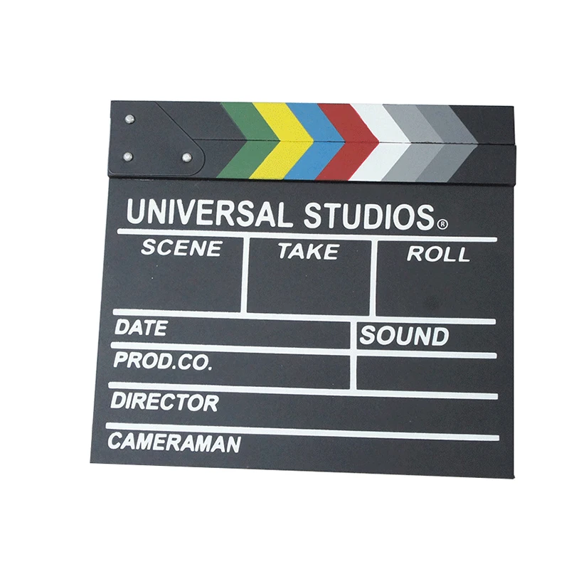 

30cm Wooden Movie Director Clapperboard Film Shooting Voice Slate TV Video Recording Clapper-Stick Photo Studio Props