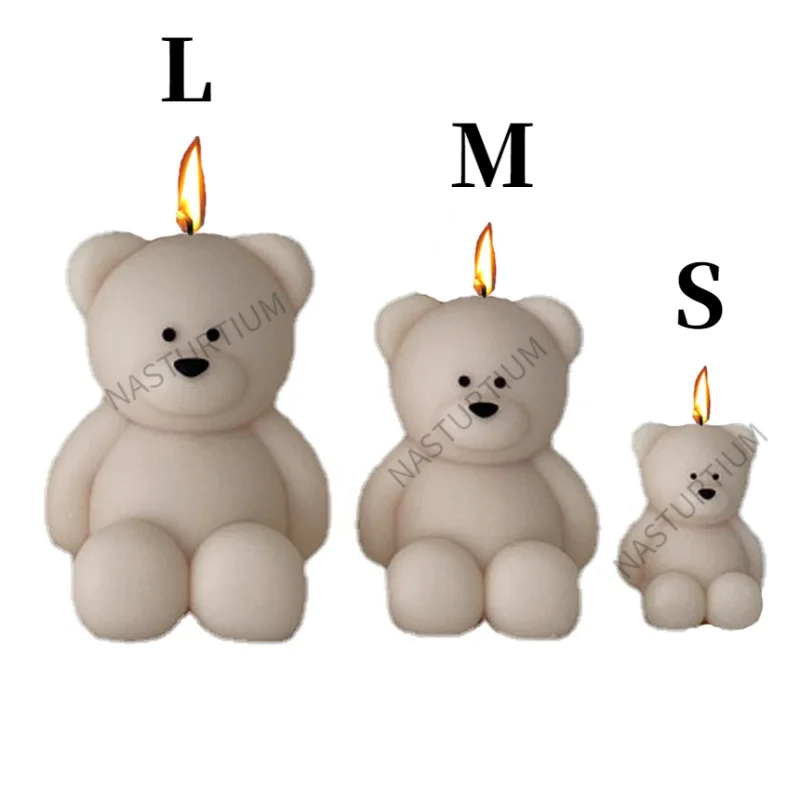 S,M,L Size Bear Silicone Candle Mold 3D Smiling Fat Bear Craft Plaster Resin Mold Handmade Soap Candle Making Supplies Home Gift
S,M,L Size Bear Silicone Candle Mold 3D Smiling Fat Bear Craft Plaster Resin Mold Handmade Soap Candle Making Supplies Home Gift
