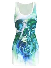 Women Tank Art Racerback Summer Classic Skull Round Neck Sleeveless Camisole Printing Skulls O-Neck Long Pullover Streetwear
Women Tank Art Racerback Summer Classic Skull Round Neck Sleeveless Camisole Printing Skulls O-Neck Long Pullover Streetwear