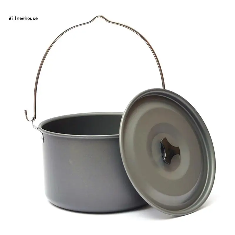 Aluminum Alloy Camping Hanging Pot Large Capacity Outdoor Tableware Cookware Hiking Cooking Pots for Campfire Dropship
Aluminum Alloy Camping Hanging Pot Large Capacity Outdoor Tableware Cookware Hiking Cooking Pots for Campfire Dropship
