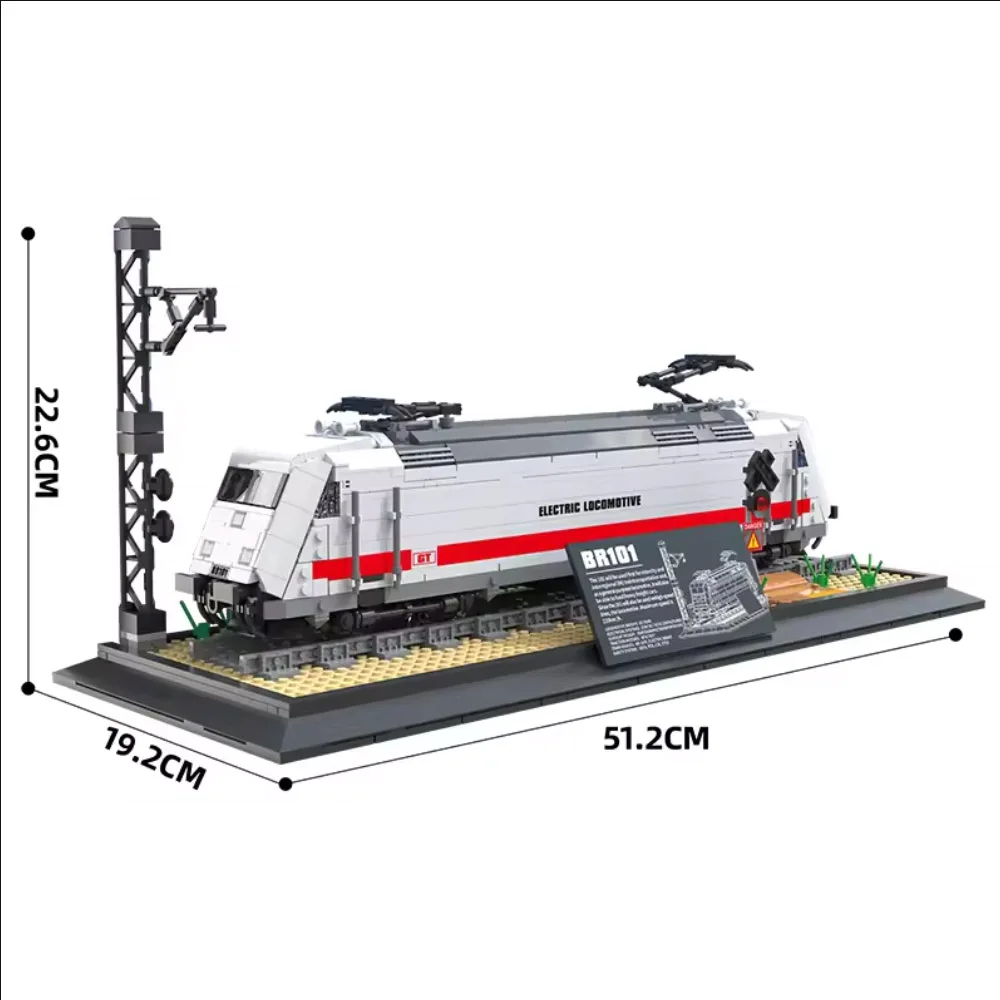 Creative IDEAS MOC Europe Germany BR101 Electric Locomotive Train Building Blocks Assembling Model Toys Steam Gift For Toy Creative IDEAS MOC Europe Germany BR101 Electric Locomotive Train Building Blocks Assembling Model Toys Steam Gift For Toy