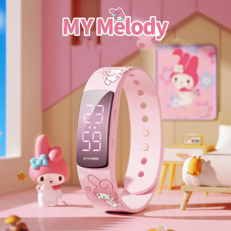 Милые часы Sanrio Mymelody милый аниме Силиконовый водонепроницаемый женский спортивный умный Браслет для начальной школы подарок для девочек
Милые часы Sanrio Mymelody милый аниме Силиконовый водонепроницаемый женский спортивный умный Браслет для начальной школы подарок для девочек