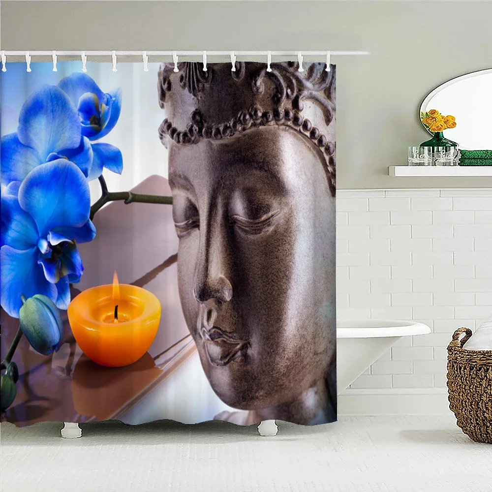 Buddha Bathroom Shower curtain Modern Home Bathroom Shower curtain Mildew Waterproof Fabric Decoration
Buddha Bathroom Shower curtain Modern Home Bathroom Shower curtain Mildew Waterproof Fabric Decoration