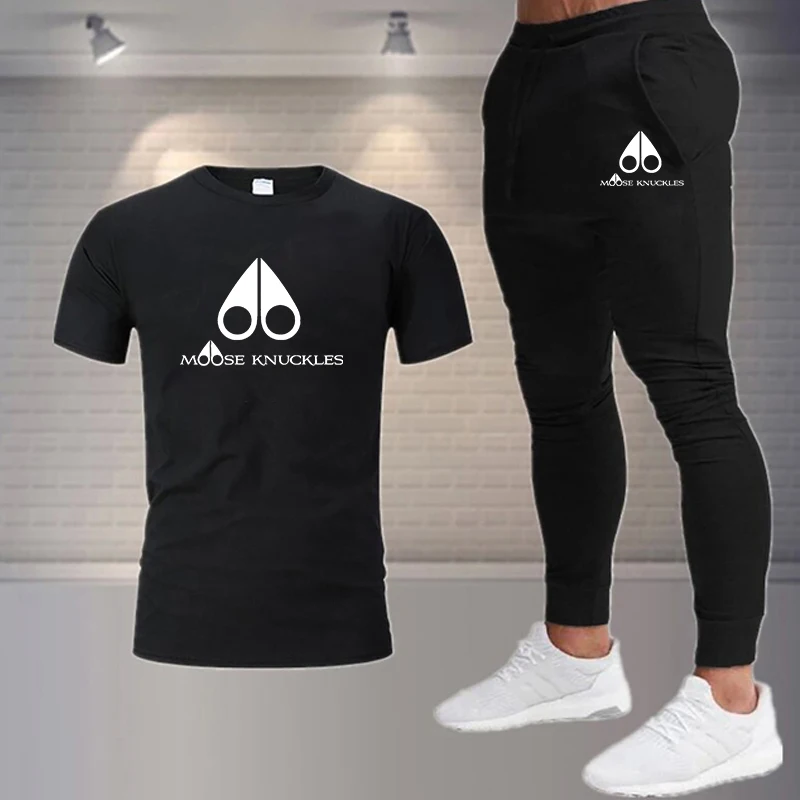 Men's Tracksuit Fashion Print T-shirt+Trousers 2 Piece Sets Outdoor Jogging Short Sleeve Sweatpants Cotton Breathable Sportswear
Men's Tracksuit Fashion Print T-shirt+Trousers 2 Piece Sets Outdoor Jogging Short Sleeve Sweatpants Cotton Breathable Sportswear