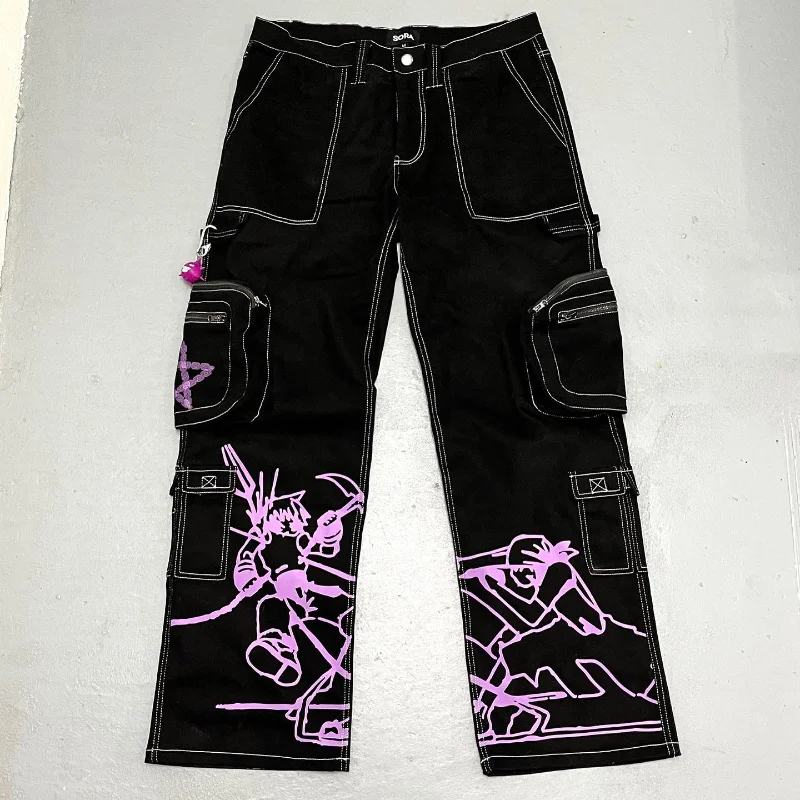 Y2k Cargo Pants Women 2023 New Ins Fashion Loose Harajuku Jeans Models Printed Casual Streetwear Hip Hop Black Denim Jeans
Y2k Cargo Pants Women 2023 New Ins Fashion Loose Harajuku Jeans Models Printed Casual Streetwear Hip Hop Black Denim Jeans