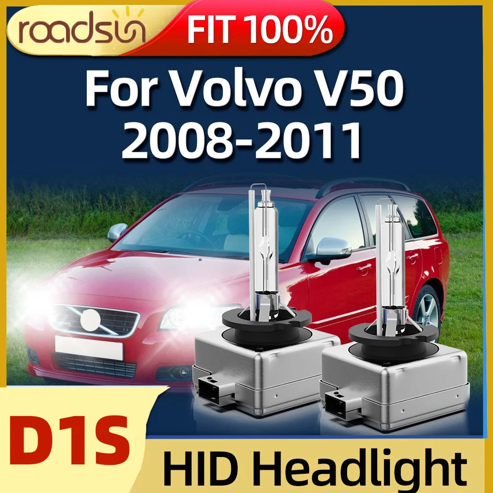 Фары головного света Roadsun Xenon D1S, 2 шт., лампы ближнего и дальнего света, подходят для Volvo V50 6000 2008 2009 2010 2011
Фары головного света Roadsun Xenon D1S, 2 шт., лампы ближнего и дальнего света, подходят для Volvo V50 6000 2008 2009 2010 2011
