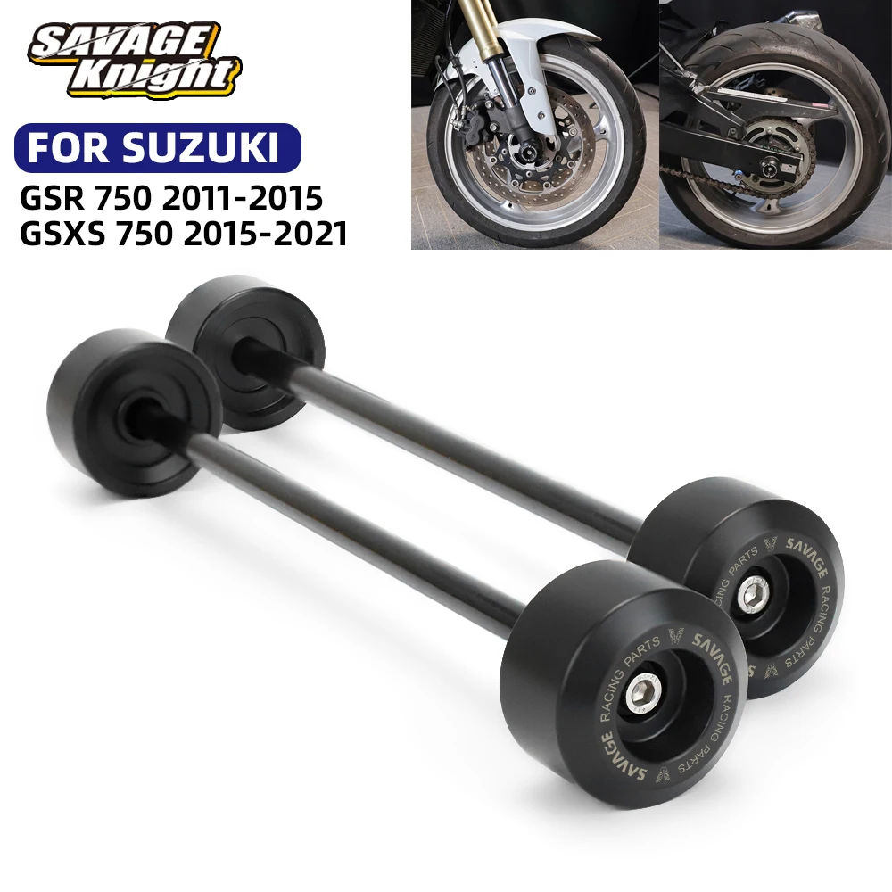 For SUZUKI GSR750 GSXS750 Axle Fork Crash Slider Front Rear GSXS GSX-S 750 GSR 750 Motorcycle Wheel Hub Anti Collision Protector 
For SUZUKI GSR750 GSXS750 Axle Fork Crash Slider Front Rear GSXS GSX-S 750 GSR 750 Motorcycle Wheel Hub Anti Collision Protector
