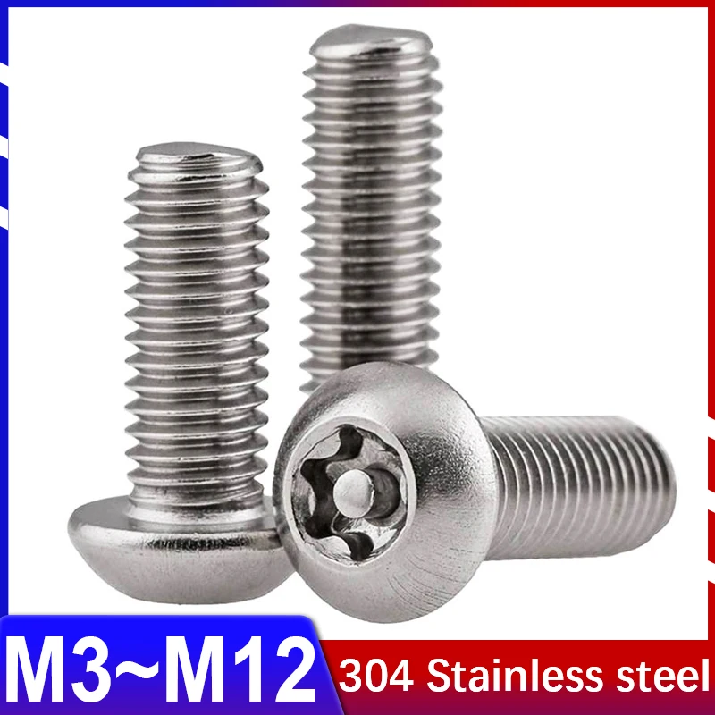 304 Stainless Steel Inner Plum Round Head with Needle Special-shaped Bolt Pan Head Anti-disassembly Anti-theft Screw M3M4M5~M12
304 Stainless Steel Inner Plum Round Head with Needle Special-shaped Bolt Pan Head Anti-disassembly Anti-theft Screw M3M4M5~M12