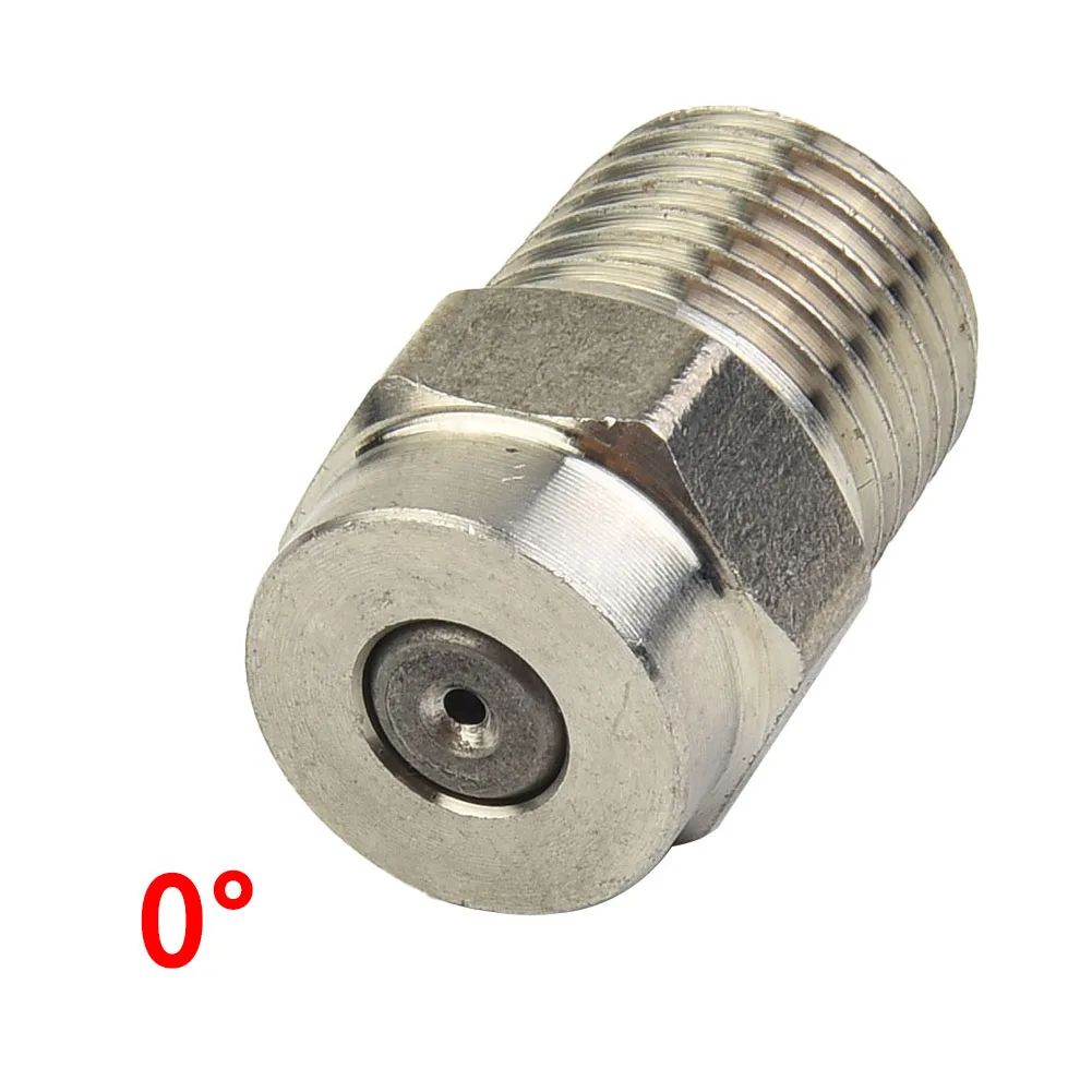 Thread Spray Nozzle Replace Silver Spiral Nozzle Pressure Washer Spray Angle 0°/15/25°/40° Stainless Steel Universal
Thread Spray Nozzle Replace Silver Spiral Nozzle Pressure Washer Spray Angle 0°/15/25°/40° Stainless Steel Universal