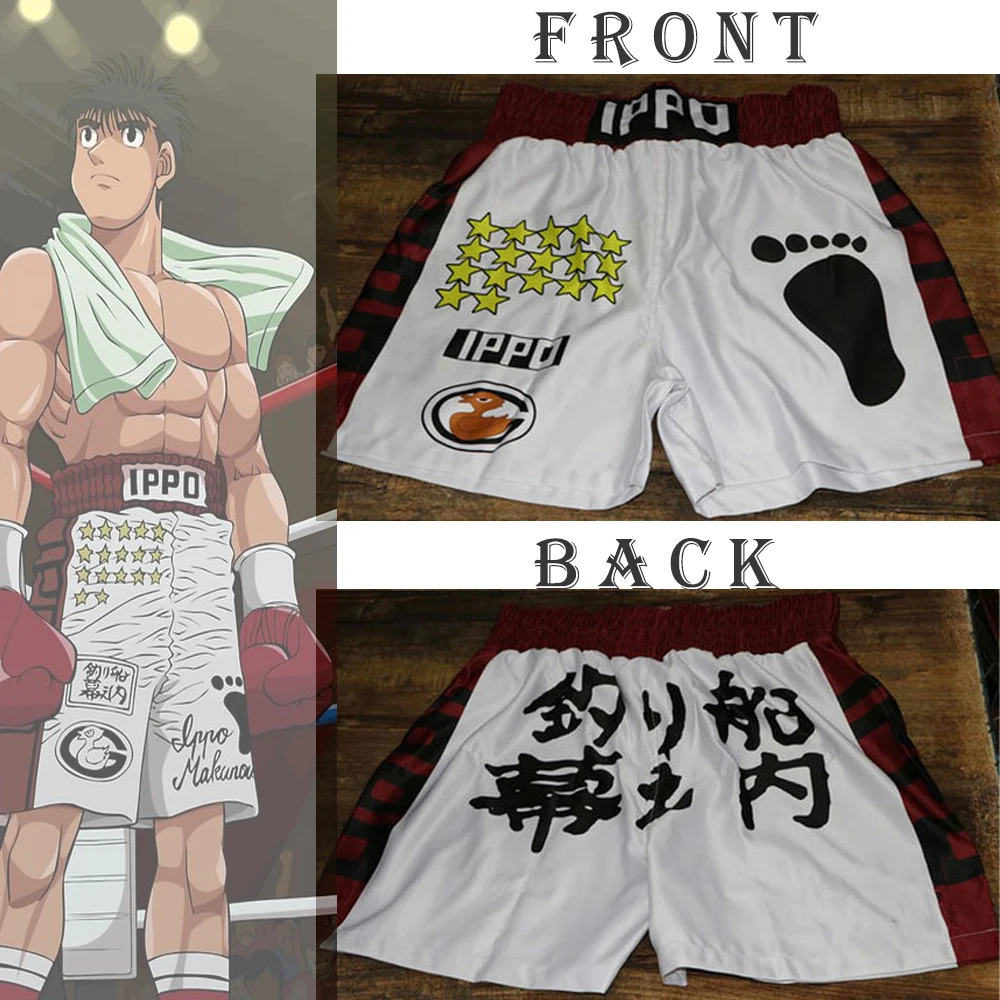 Anime Hajime no Ippo Men's Boxer Shorts Makunouchi Manga Print Gym Shorts Mesh Quick-dry Short Pants Fitness Weatpants Summer
Anime Hajime no Ippo Men's Boxer Shorts Makunouchi Manga Print Gym Shorts Mesh Quick-dry Short Pants Fitness Weatpants Summer