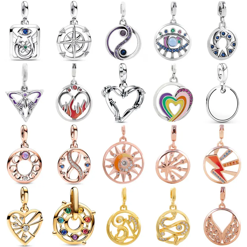 Бусина-медальон из серебра 925 пробы для браслета «сделай сам»
Бусина-медальон из серебра 925 пробы для браслета «сделай сам»