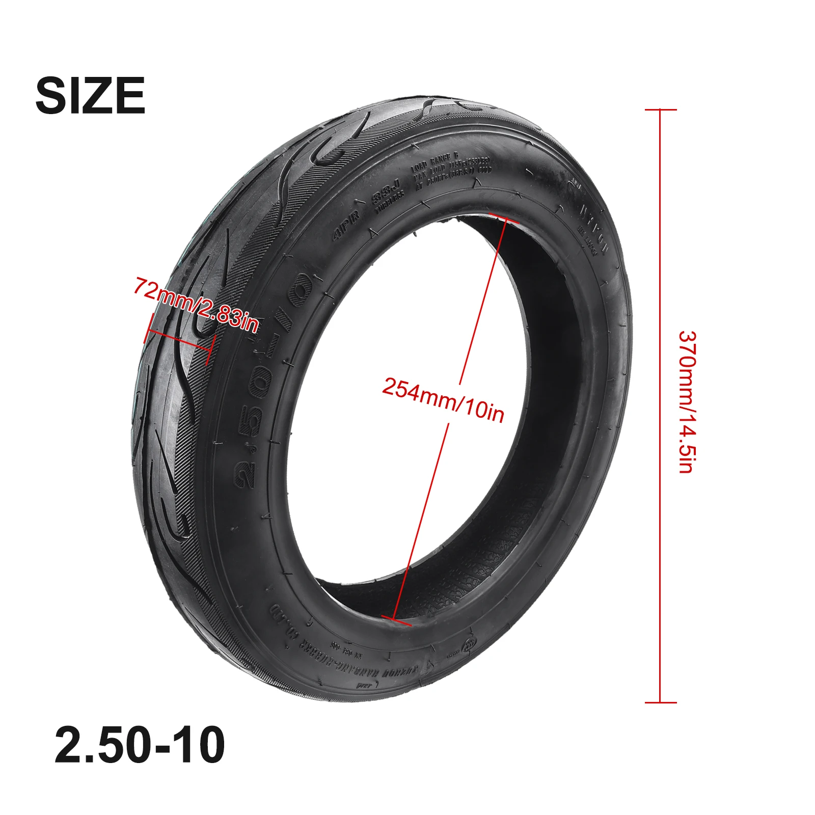14Inch 2.50-10 Electric Bike Tubeless Tyre Vacuum Tire Front Rear Mini Moto Dirt Bike Tubeless Tyre 14x2.50 Ebike Accessories
14Inch 2.50-10 Electric Bike Tubeless Tyre Vacuum Tire Front Rear Mini Moto Dirt Bike Tubeless Tyre 14x2.50 Ebike Accessories