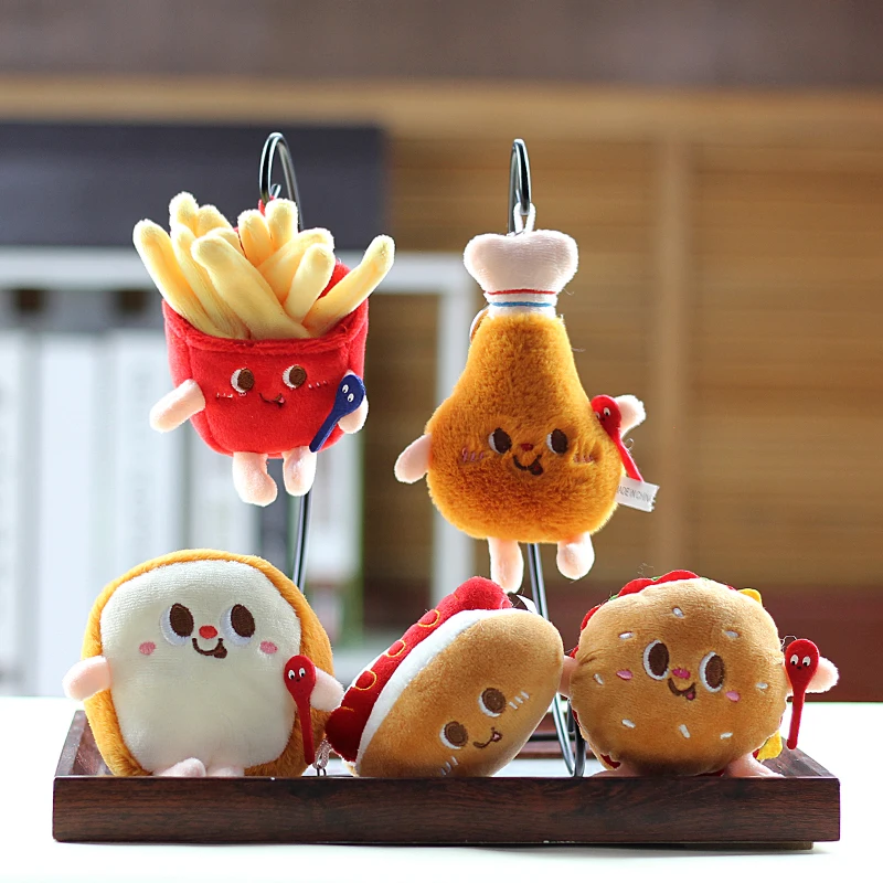 Spot Cartoon Hamburgers Hot Dogs French Fries Plush Pendants Dolls Schoolbags Ornaments Cartoon Models Birthday Gifts
Spot Cartoon Hamburgers Hot Dogs French Fries Plush Pendants Dolls Schoolbags Ornaments Cartoon Models Birthday Gifts
