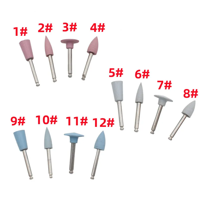 12pcs/10pcs/pack Dental Silicone Grinding Heads Teeth Polisher for Low-speed Machine Polishing Dental Tools Dentistry Lab
12pcs/10pcs/pack Dental Silicone Grinding Heads Teeth Polisher for Low-speed Machine Polishing Dental Tools Dentistry Lab